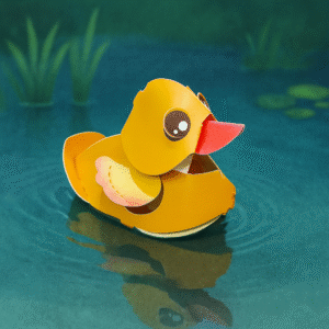 2-10.彈珠伊比鴨鴨 Yellow duck